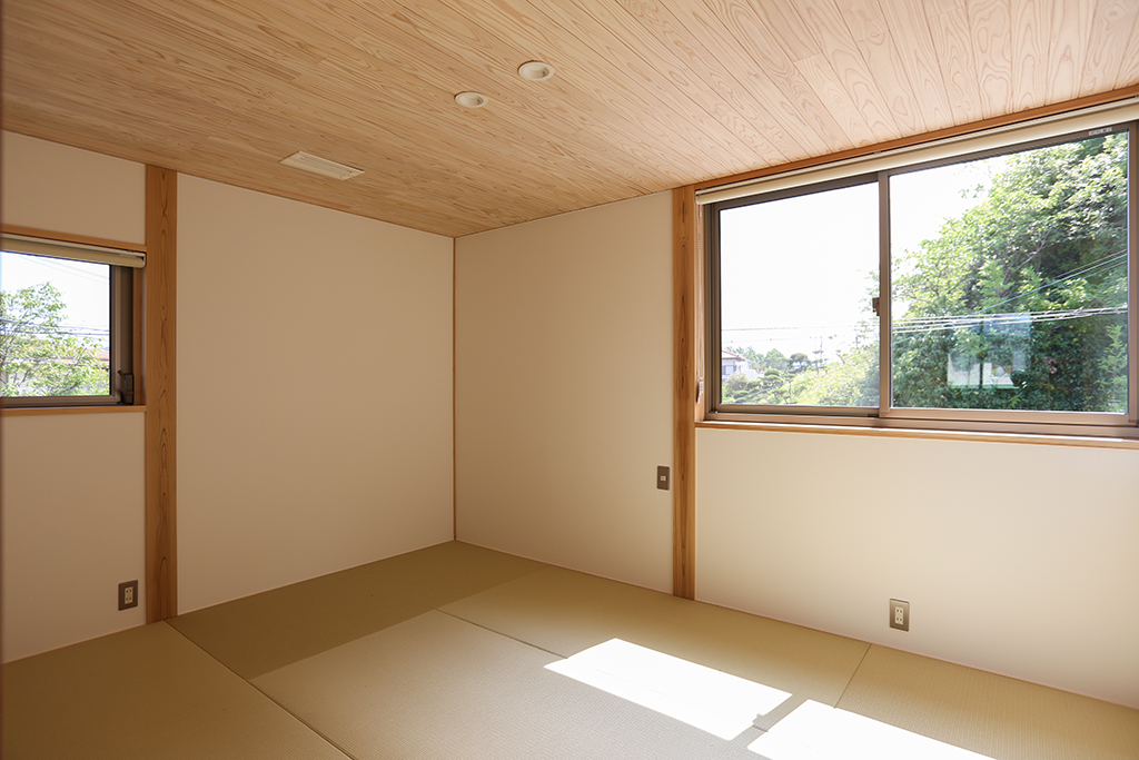 神戸市の木の家 寝室