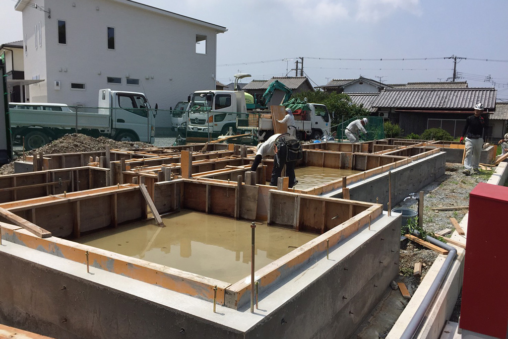 高砂市の木の家　基礎型枠