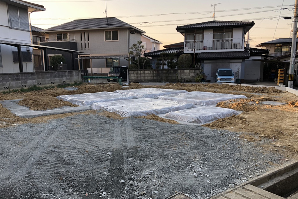 神戸市の木の家　基礎地業