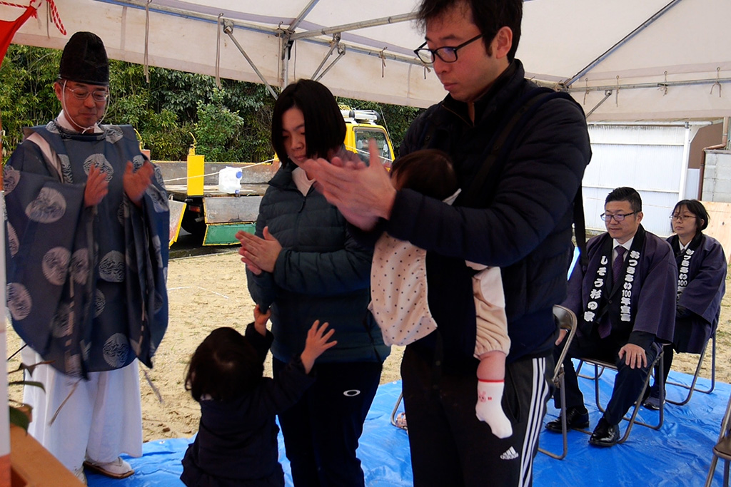 神戸市の木の家　地鎮祭