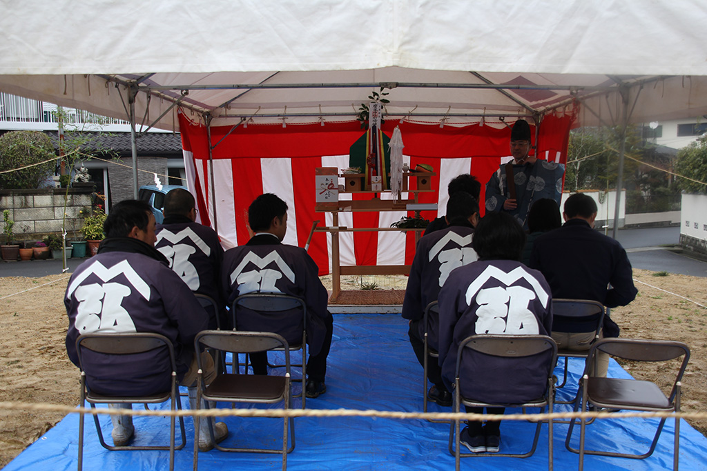 神戸市の木の家　地鎮祭