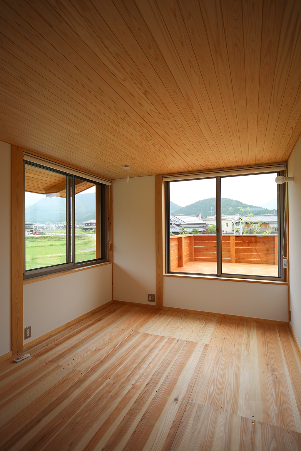 神崎郡の木の家 寝室