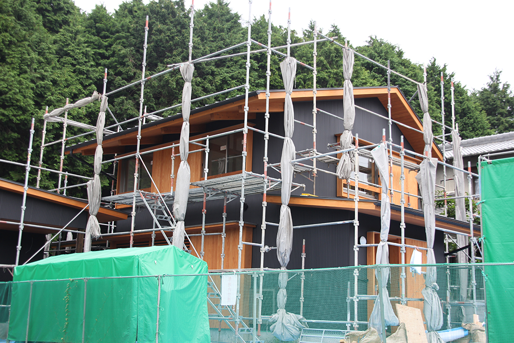 姫路市の木の家　外壁工事