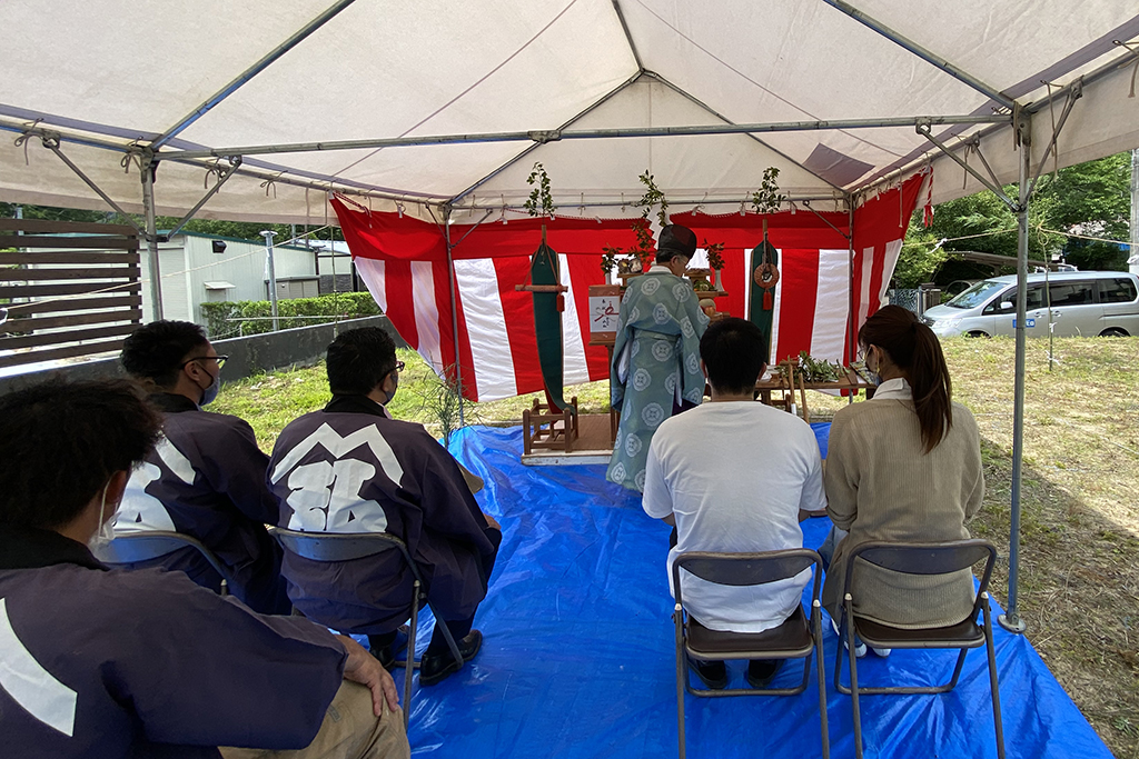 川辺郡の木の家　地鎮祭