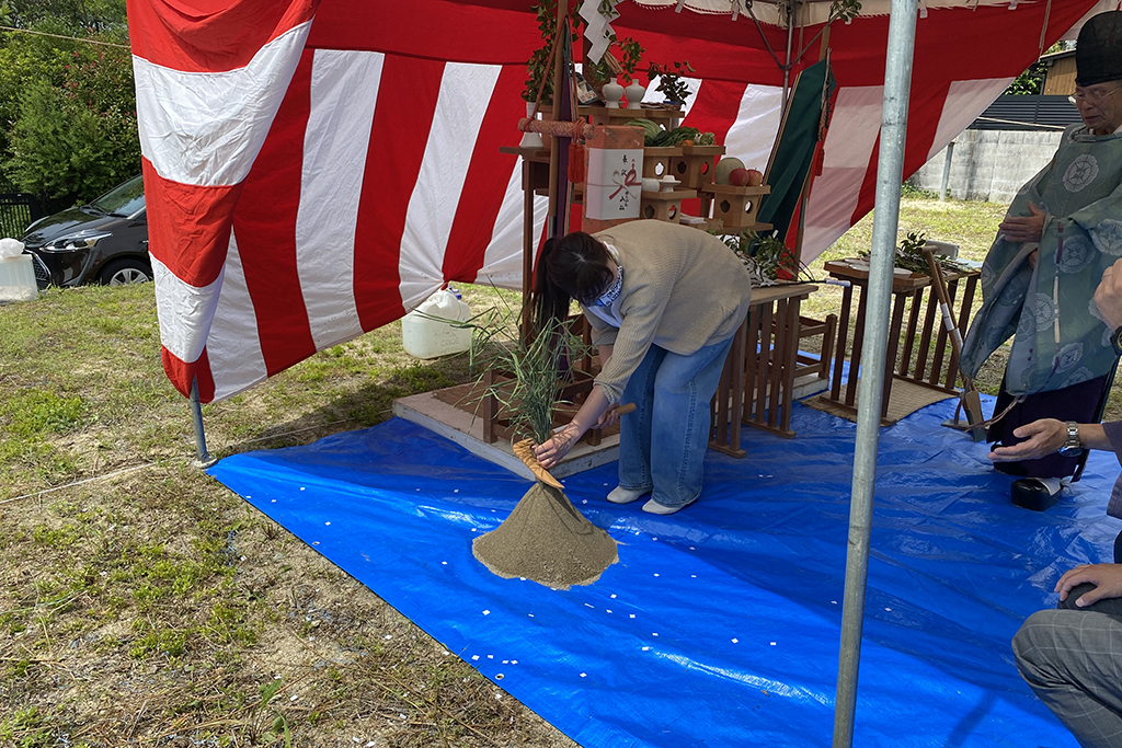 川辺郡の木の家　地鎮祭