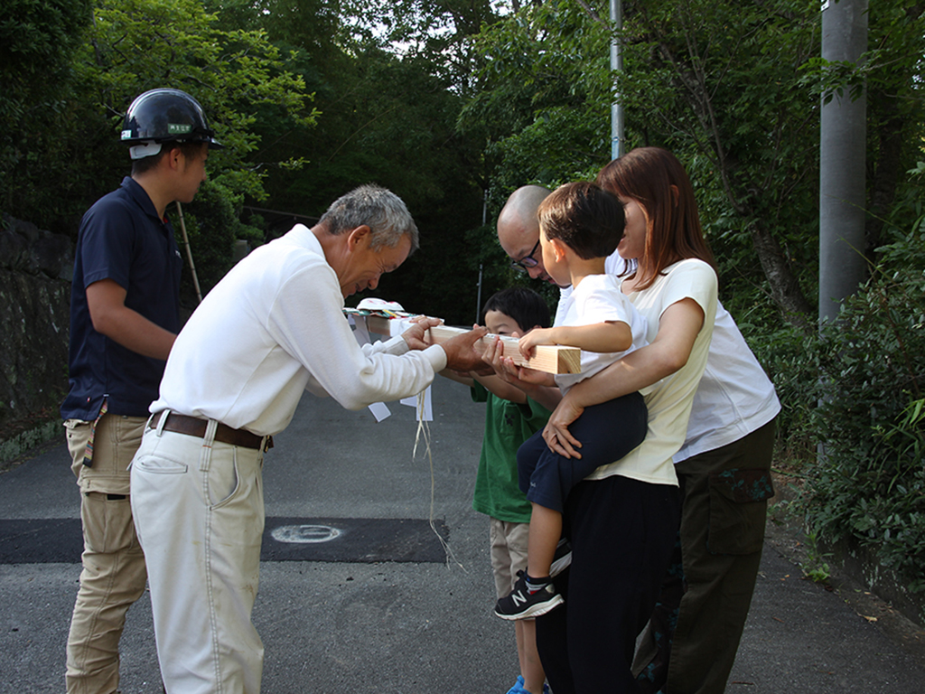 姫路市の木の家　上棟式