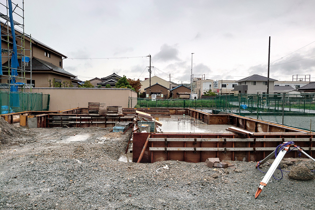 姫路市の木の家　基礎型枠