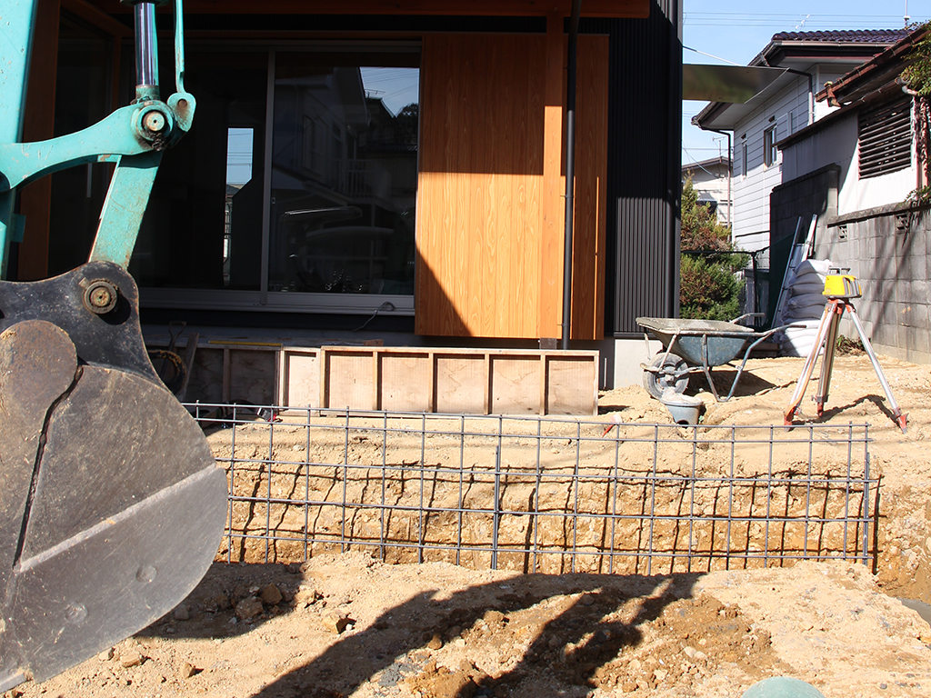 三木市の木の家　外構工事