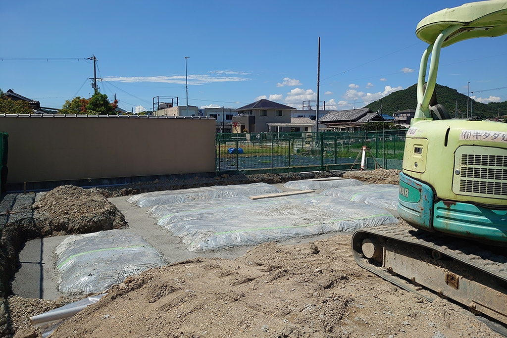 姫路市の木の家　基礎地業