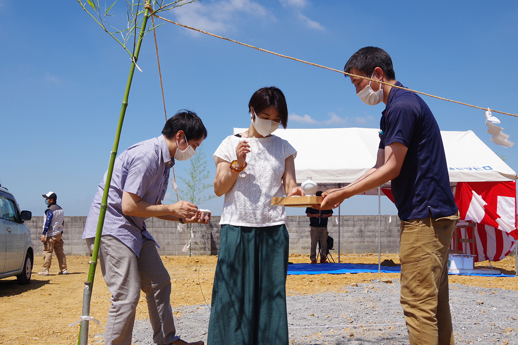 神戸市の木の家　地鎮祭