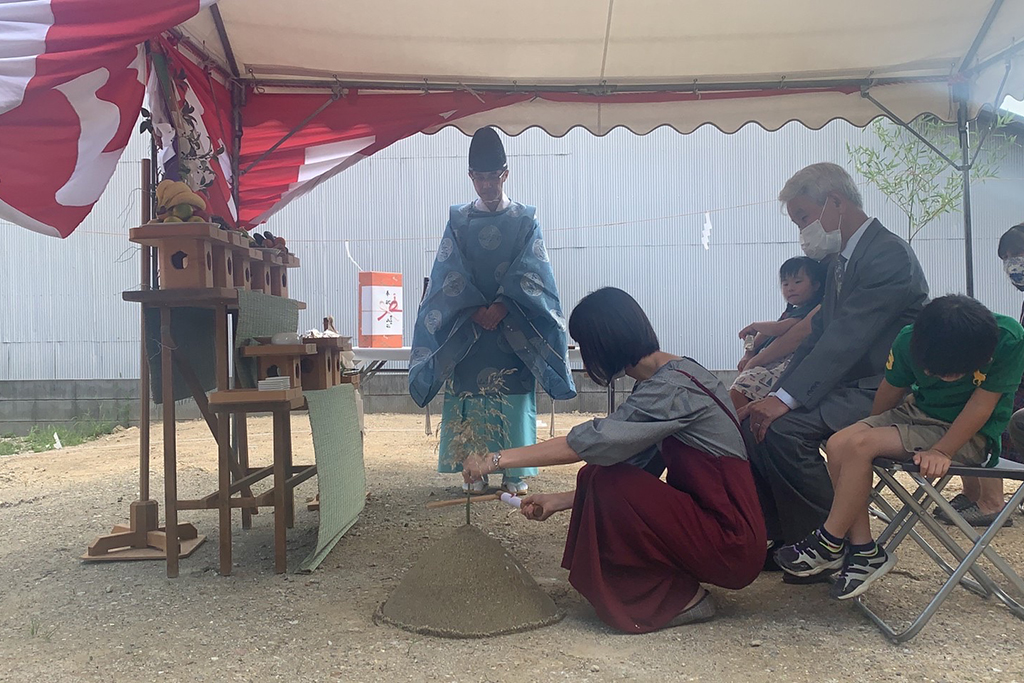 揖保郡の木の家　地鎮祭