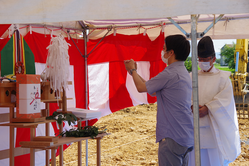 神戸市の木の家　地鎮祭