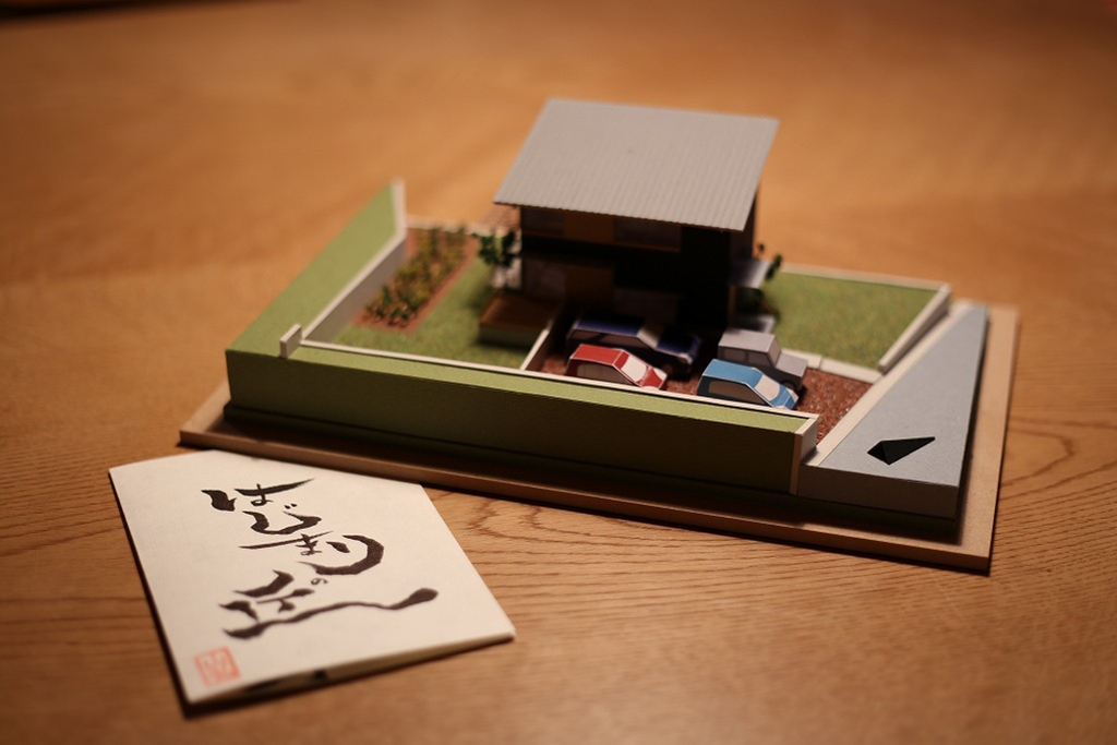姫路市の木の家　模型