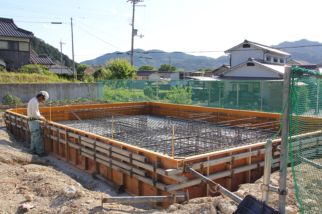 姫路市の木の家　基礎型枠