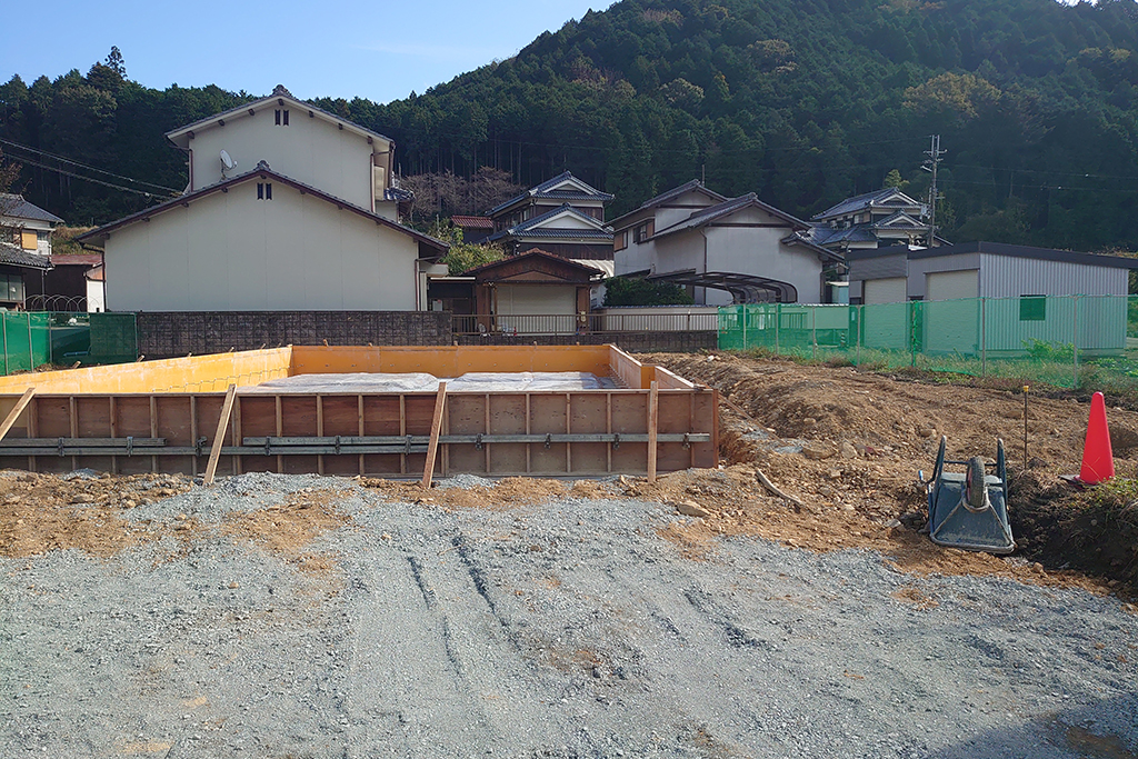 神崎郡の木の家　基礎工事