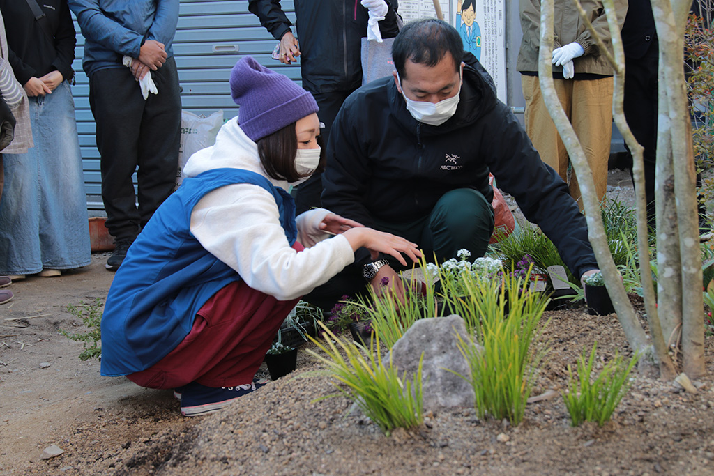 加古川市の木の家　庭造りワークショップ