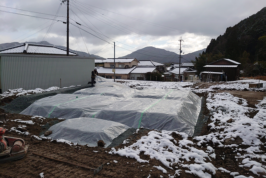 宍粟市の木の家　基礎工事