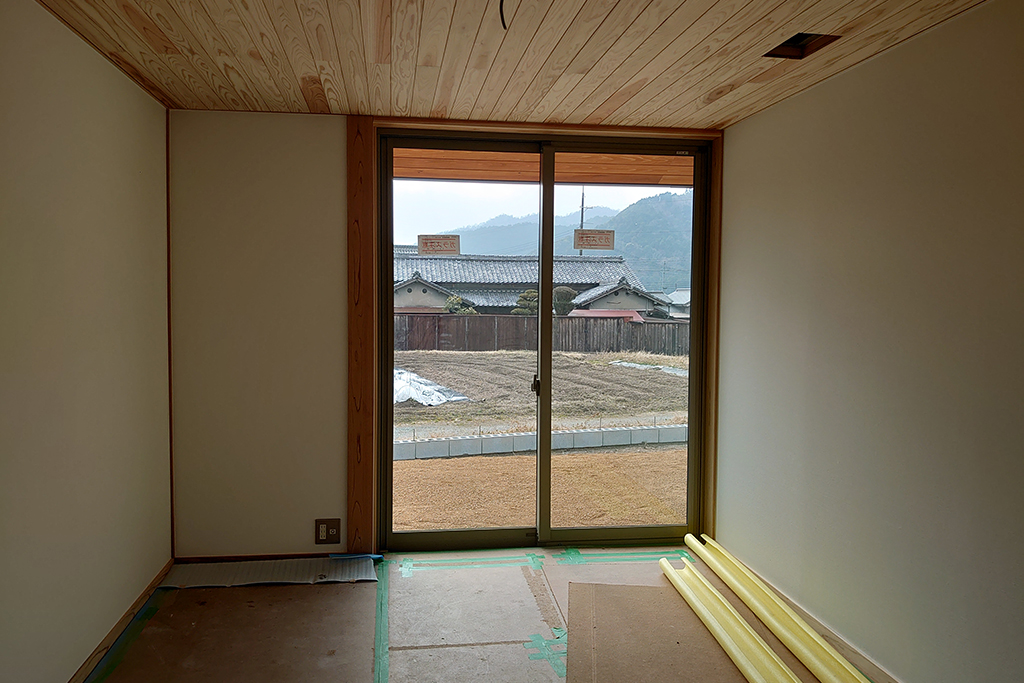 神崎郡の木の家　塗装工事