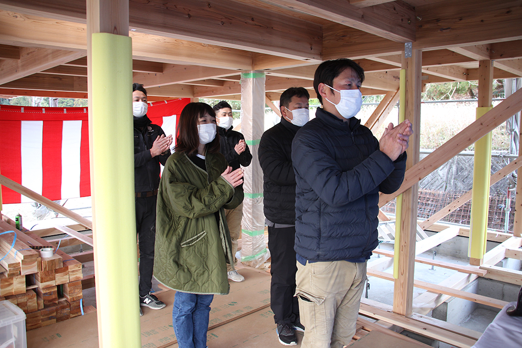 宍粟市の木の家　上棟式