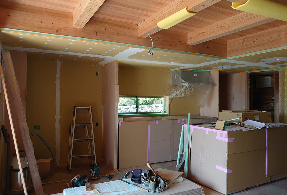 宍粟市の木の家　塗装工事