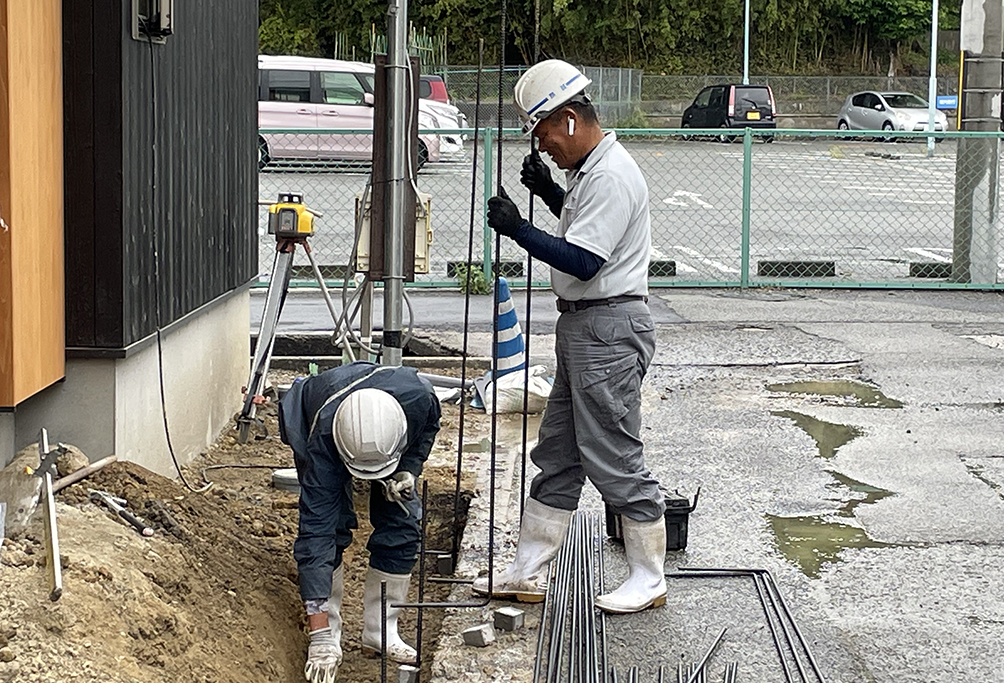 姫路市の木の家　外構工事