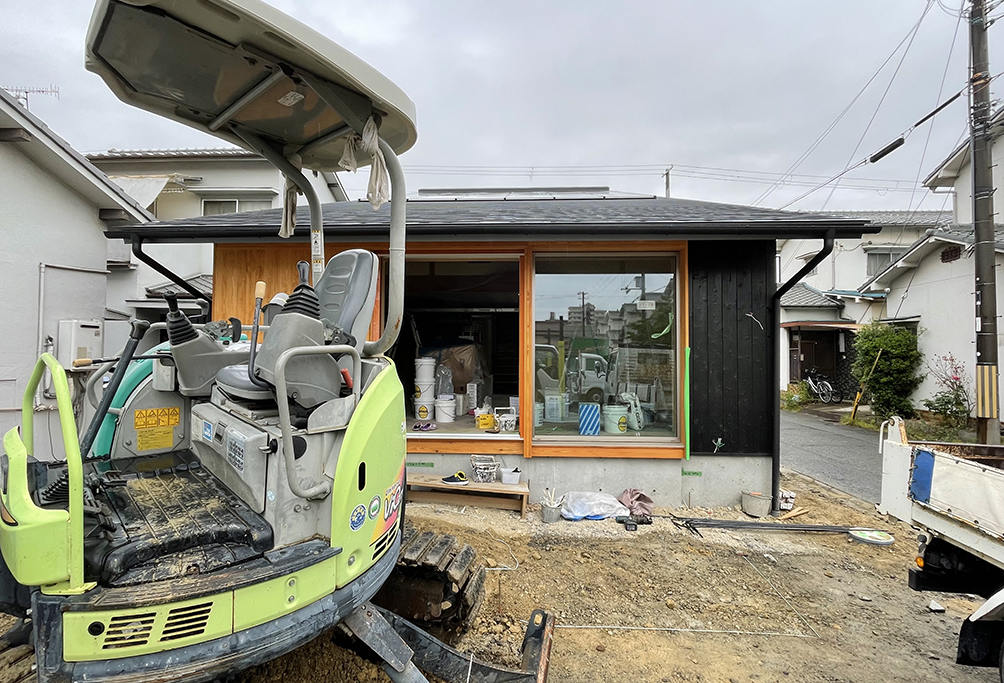 姫路市の木の家　外構工事