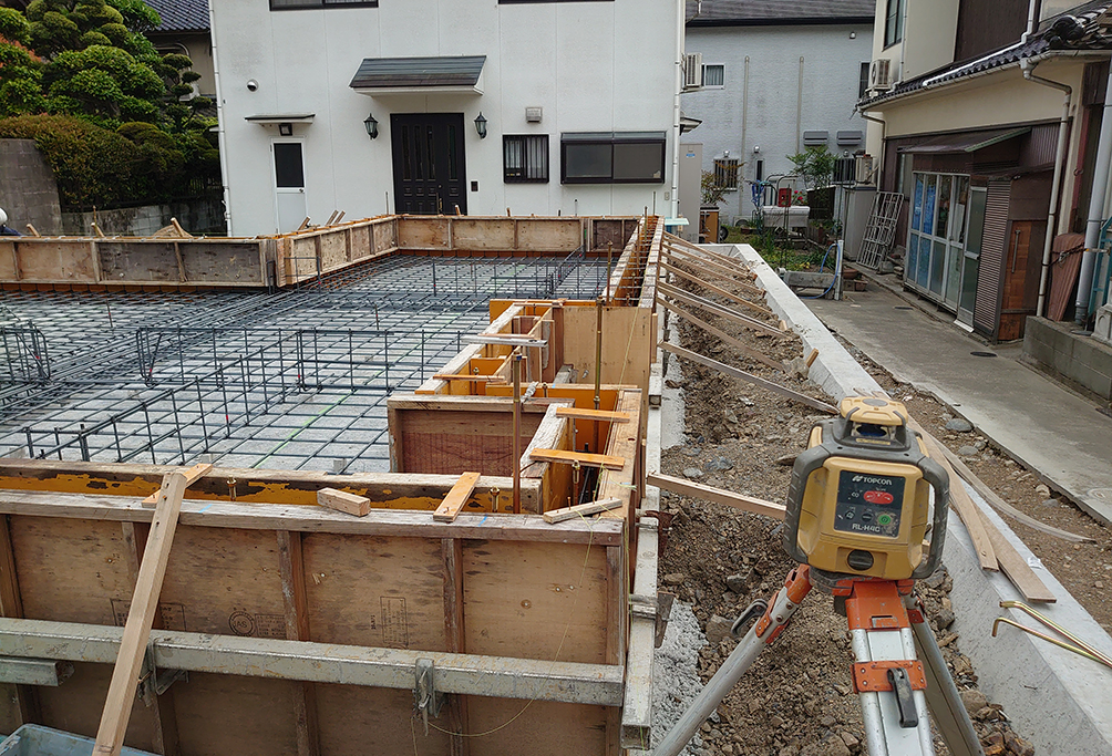 宍粟市の木の家　基礎工事