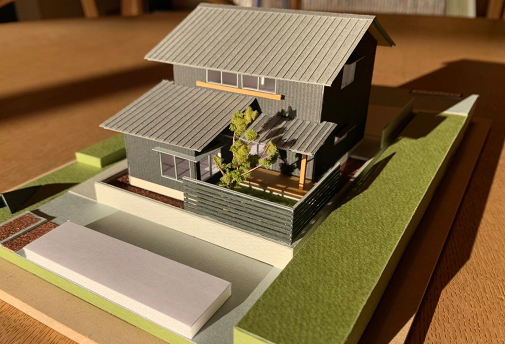 宍粟市の木の家　模型