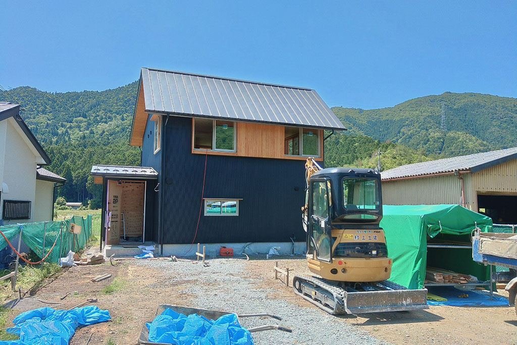 丹波篠山市の木の家　足場解体