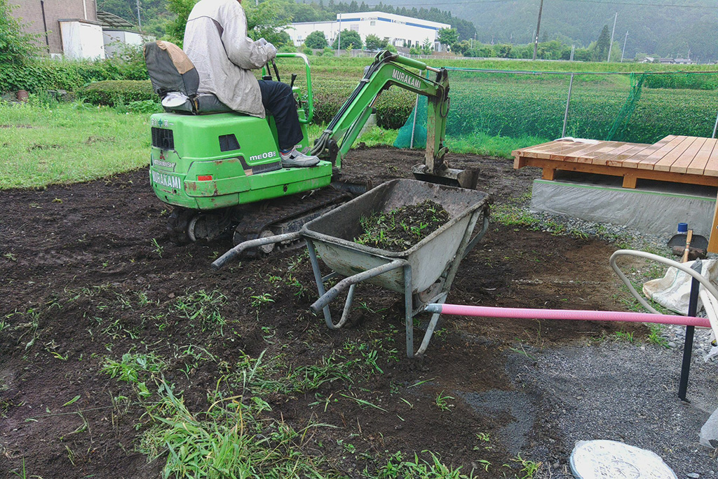 丹波篠山市の木の家　外構工事