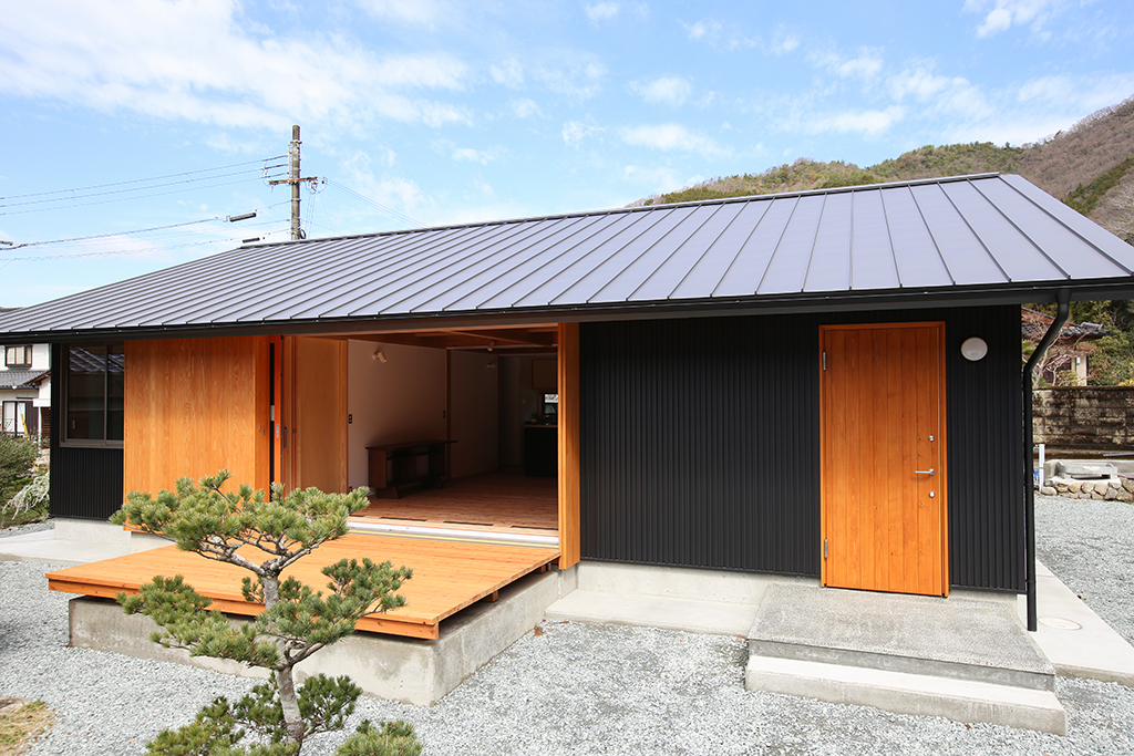 たつの市の木の家 平屋の外観