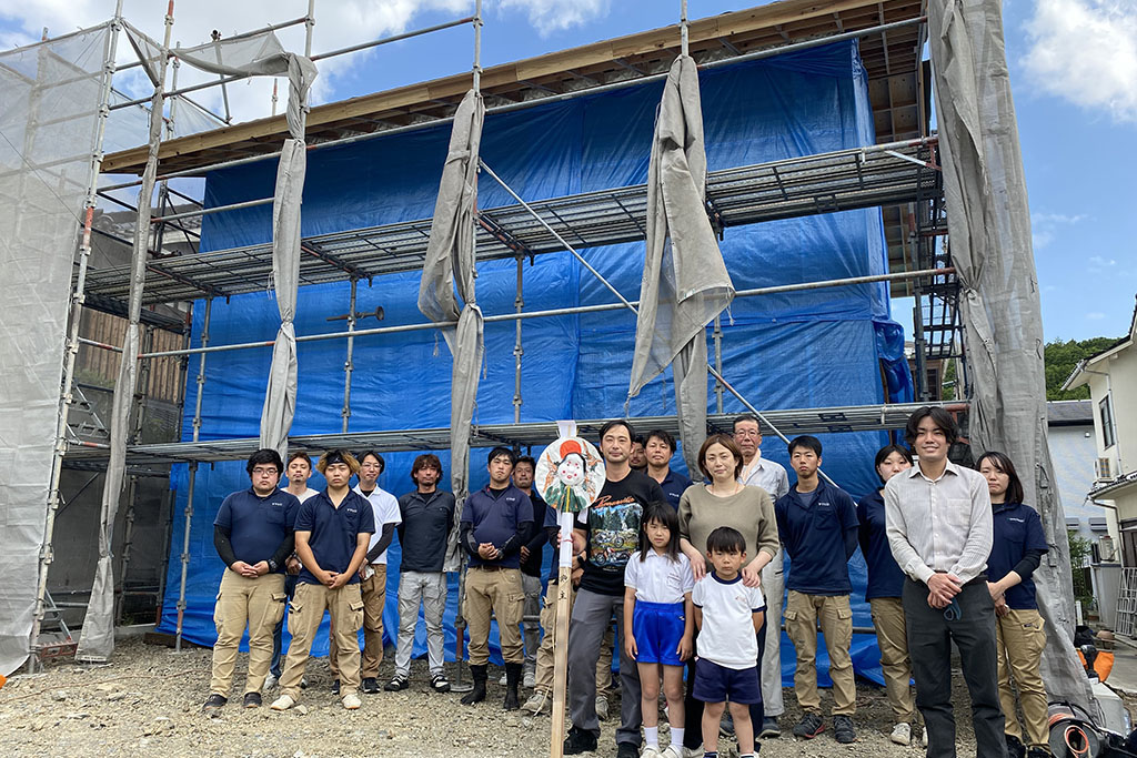 宍粟市の木の家　上棟式