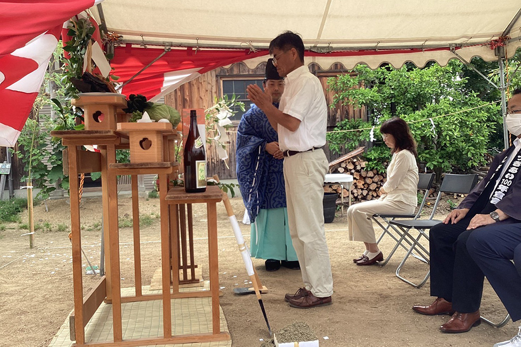 赤穂市の木の家　地鎮祭