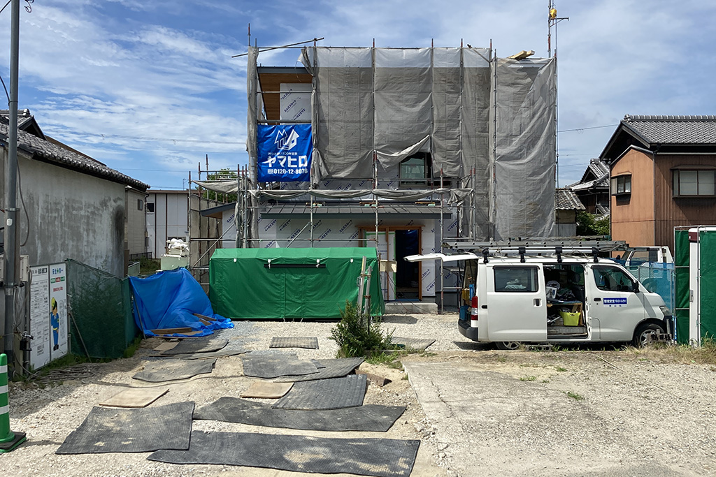 加古川市の木の家 現場打ち合わせ