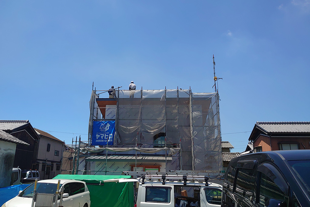 加古川市の木の家 ソーラー設置