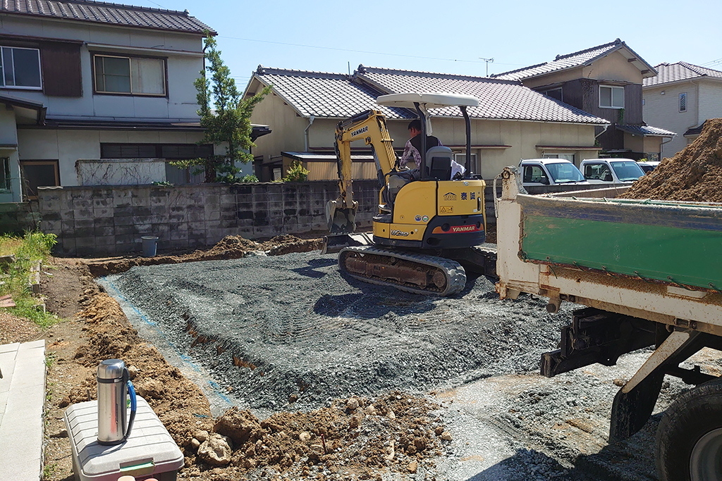 姫路市の木の家　基礎工事