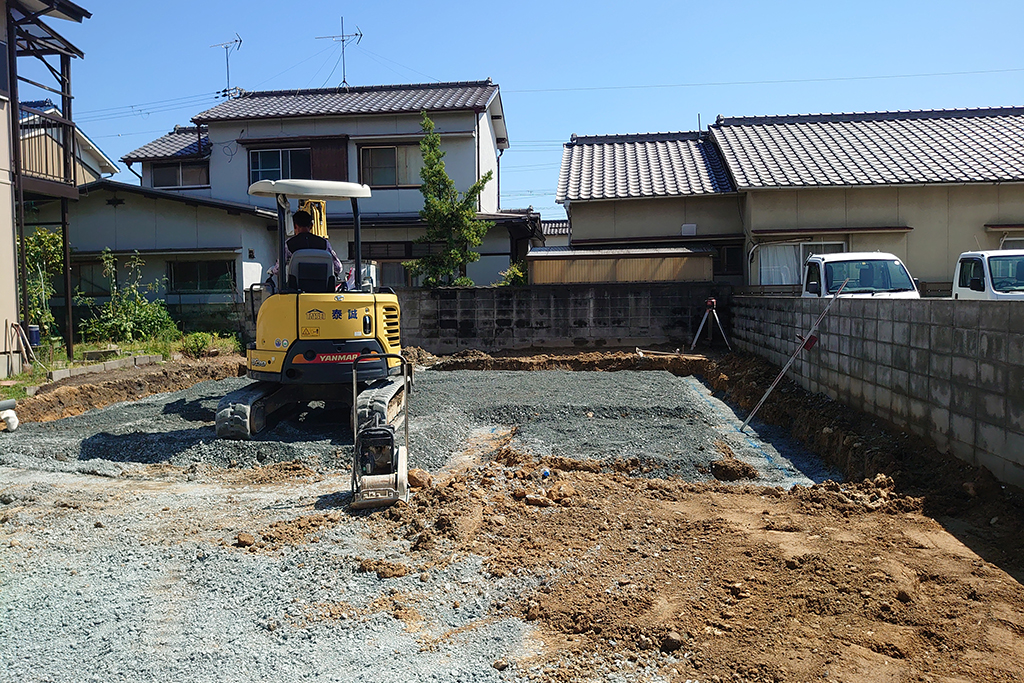 姫路市の木の家　基礎工事