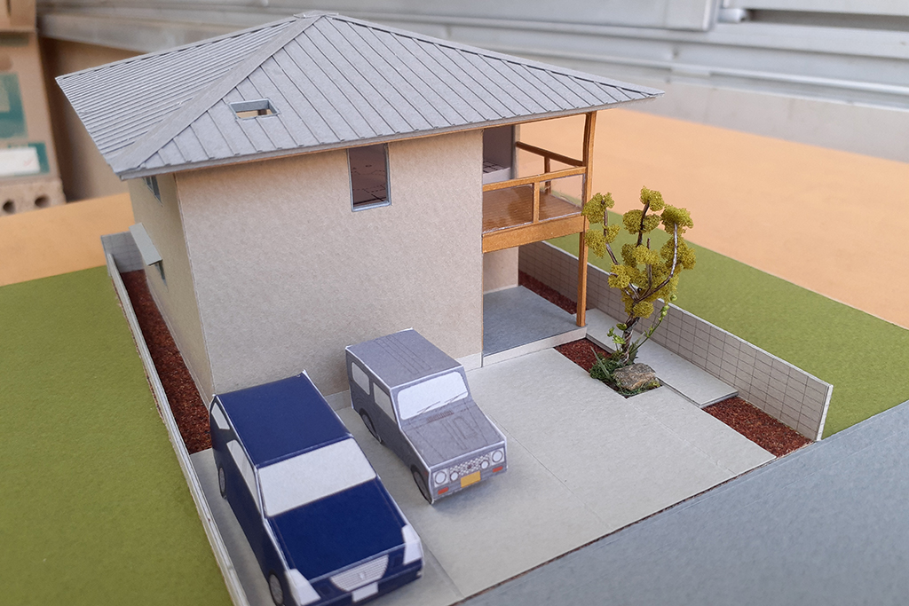 姫路市の木の家　模型