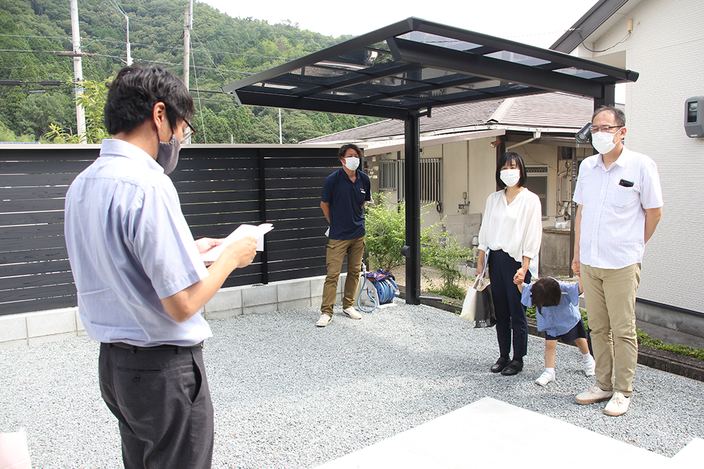 丹波篠山市の木の家　引渡式