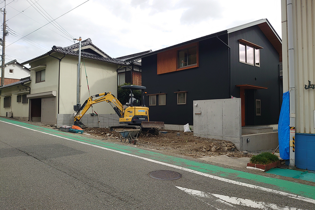 宍粟市の木の家　外構工事