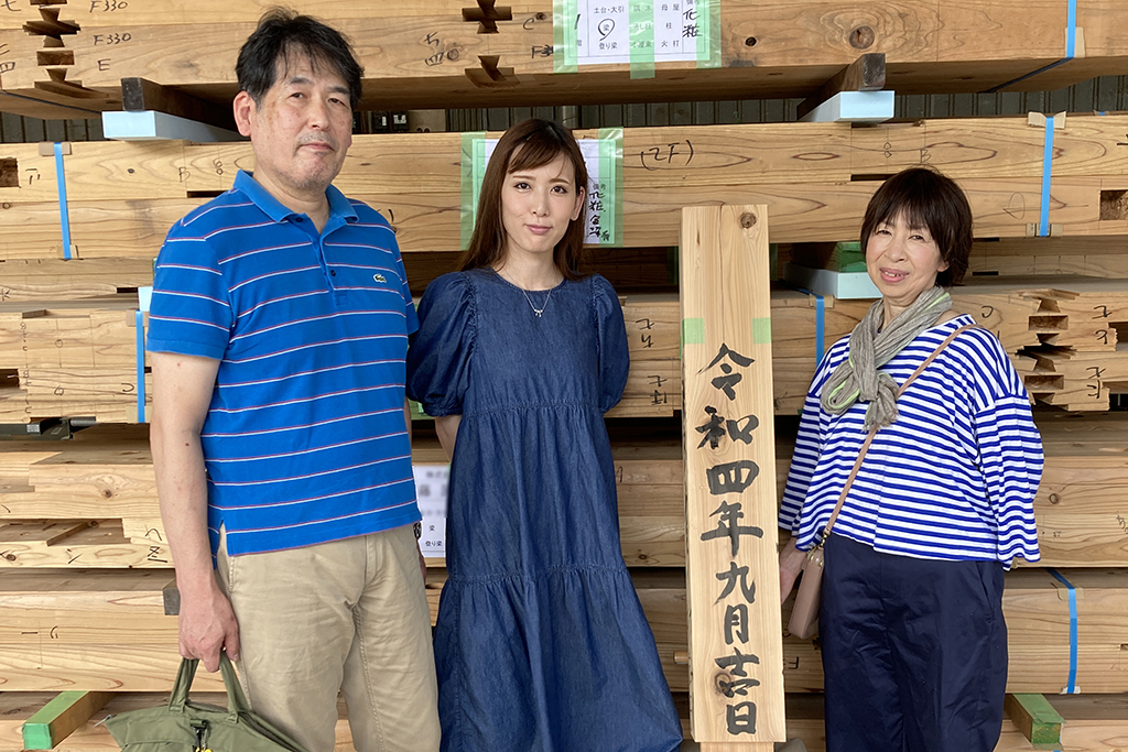 宍粟市の木の家　番付確認