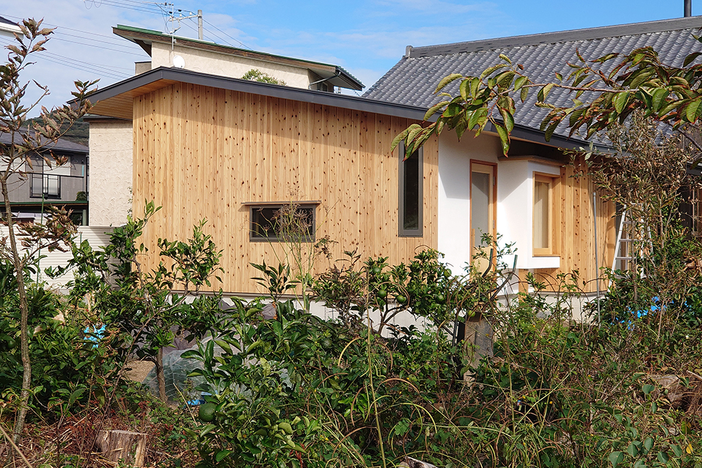 赤穂市の木の家　完成間近