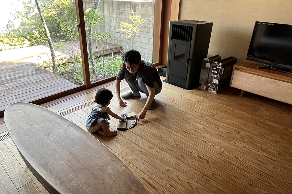 相生市の木の家　図面打ち合わせ