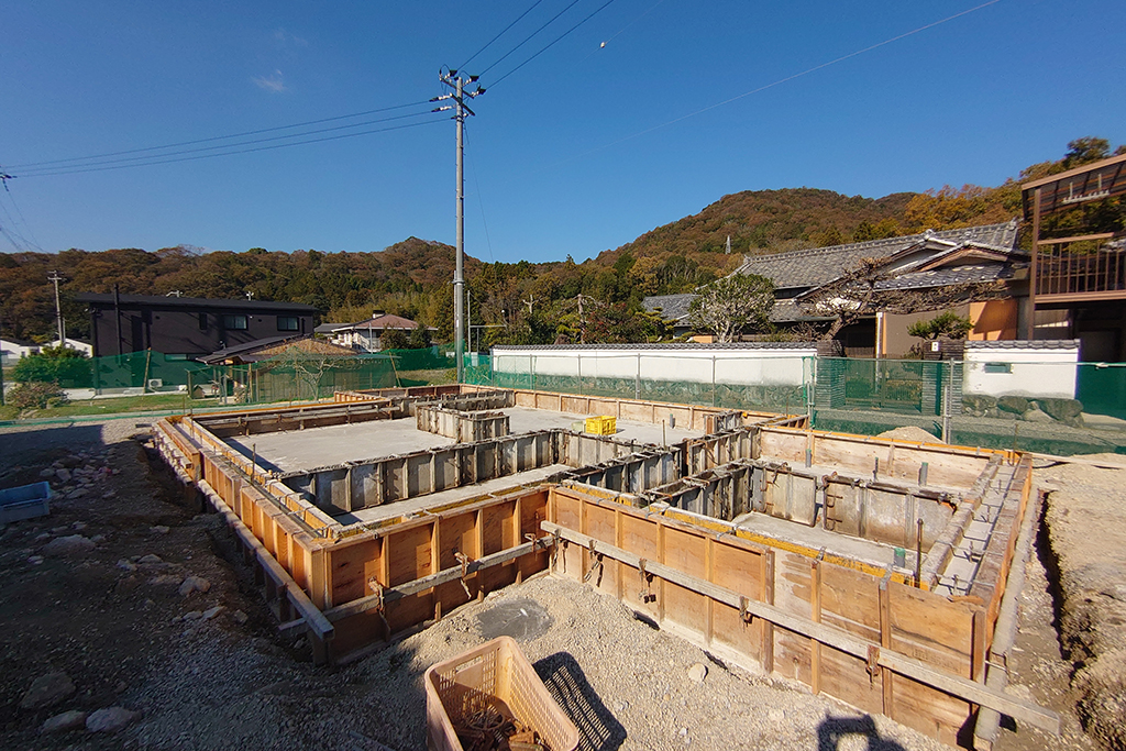 赤穂市の木の家　基礎型枠