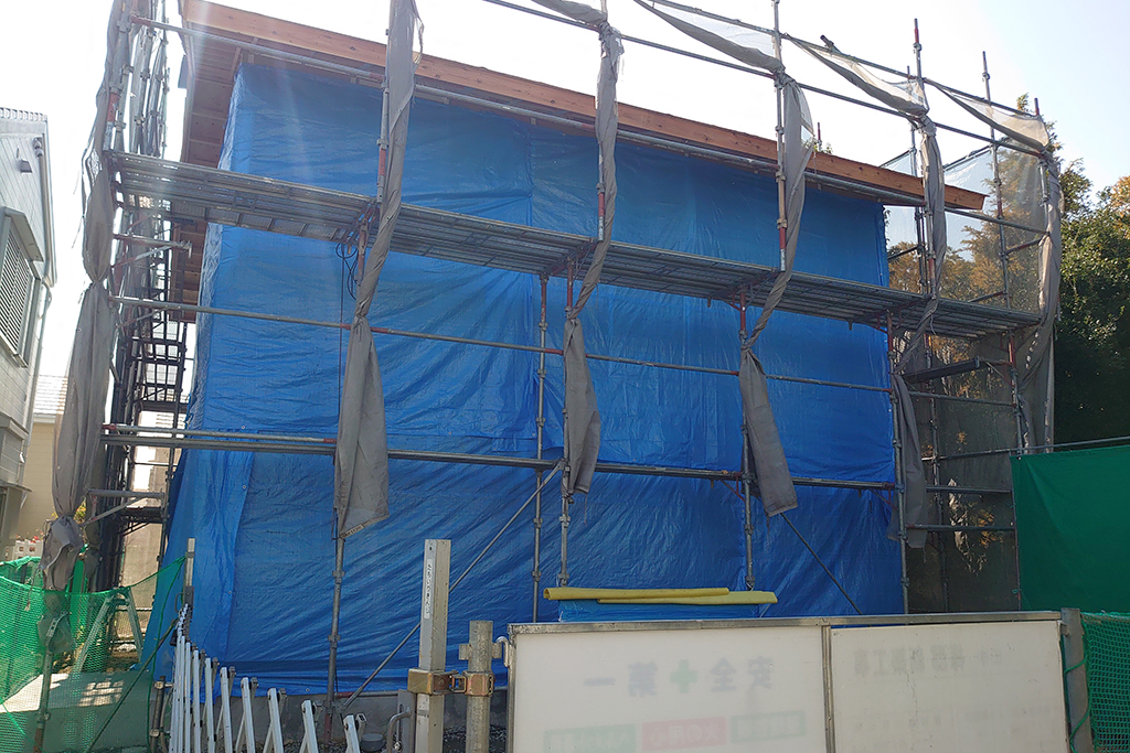 神戸市の木の家　大工工事