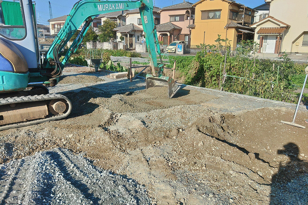 加古郡の木の家　基礎工事スタート