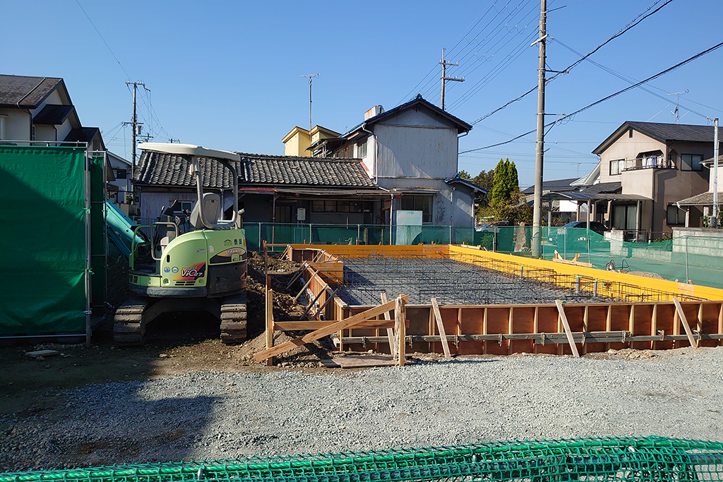 相生市の木の家　基礎工事