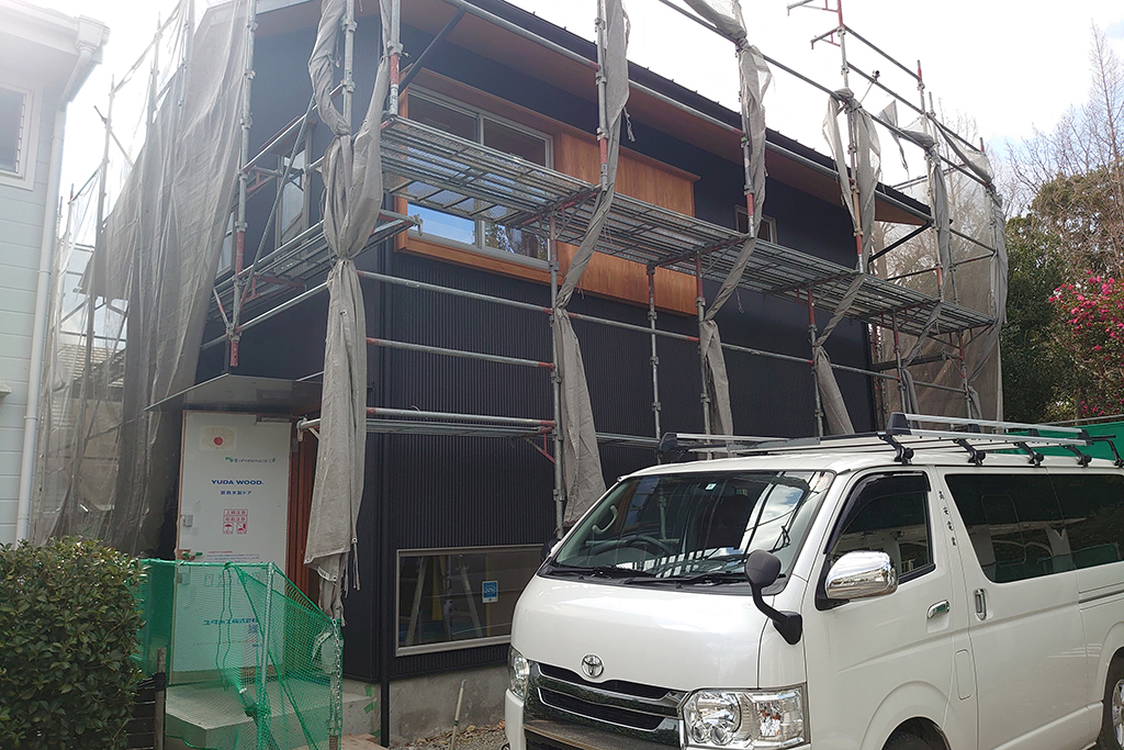 神戸市の木の家　外壁工事