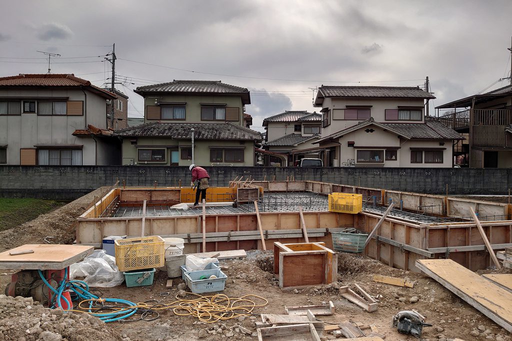 神崎郡の木の家　基礎型枠