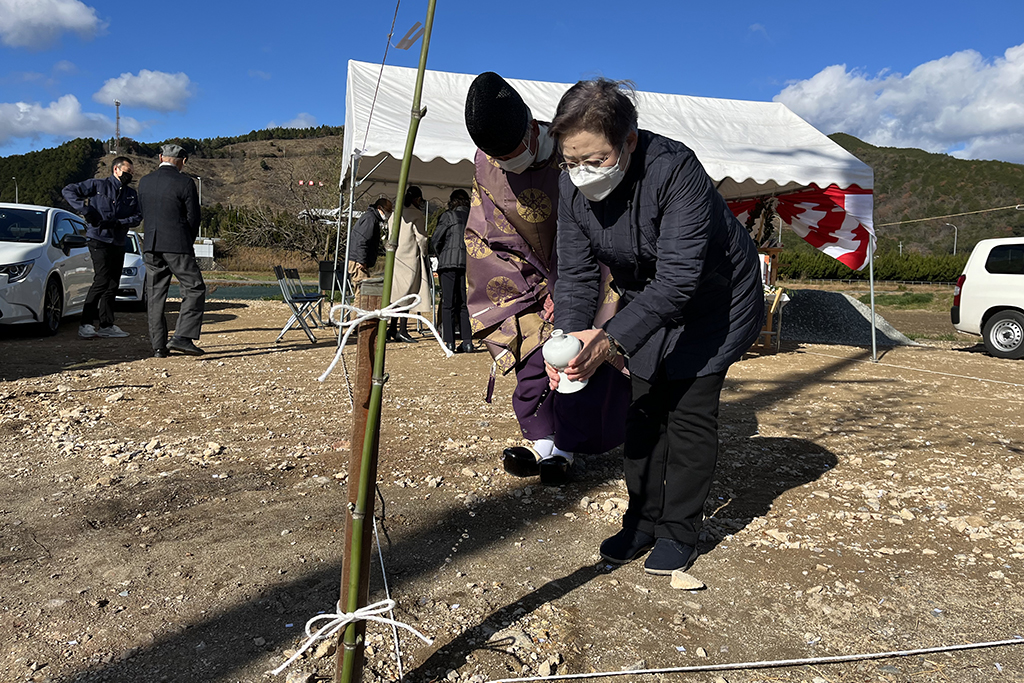 神崎郡の木の家　地鎮祭